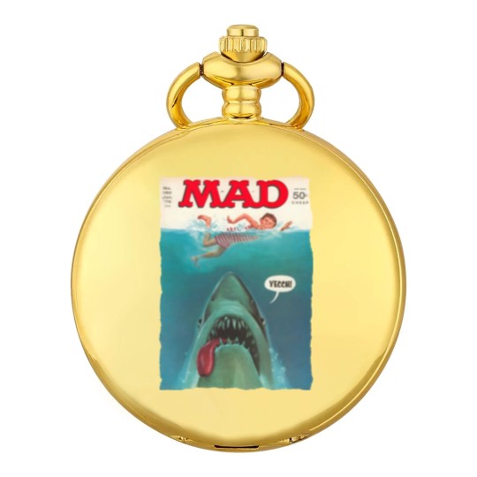 Discover Mad Magazine Jaws Cover Deep Sea Funny Super Cool Best Gift Top Pocket Watches Pocket Watches