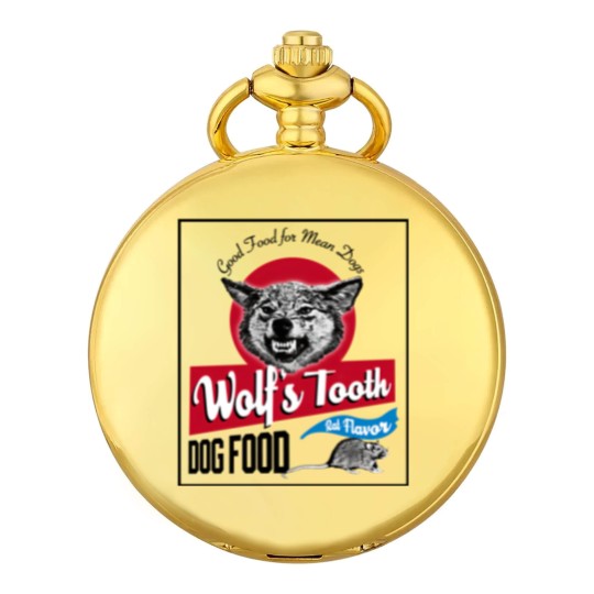Discover Wolfs Tooth Mean Dog Food Once Upon A Time In Hollywood Men's Pocket Watches