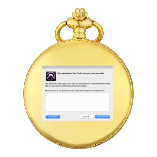 Discover Pro Tools has Quit Unexpectedly Merchandise Pocket Watches