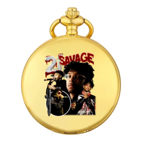 Discover Limited 21 Savage Vintage 90s Pocket Watches, Gift For Woman and Man Unisex Pocket Watches