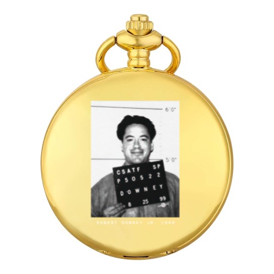 Discover Robert Downey Jr. 1999 Actor Mugshot Pocket Watches