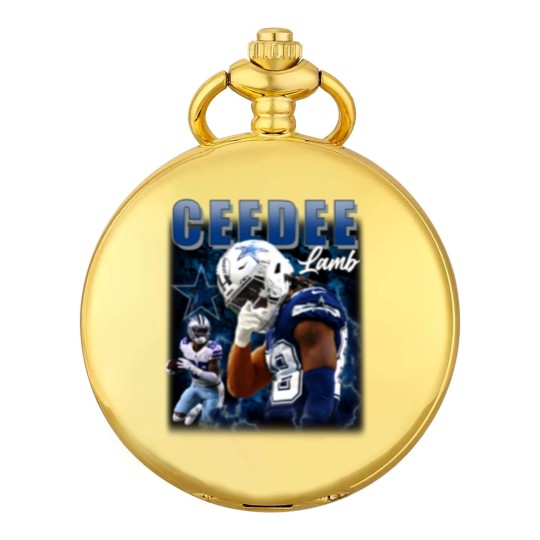 Discover Ceedee Lamb Cowboys Pocket Watches, America Football Pocket Watches, Washed Color Pocket Watches