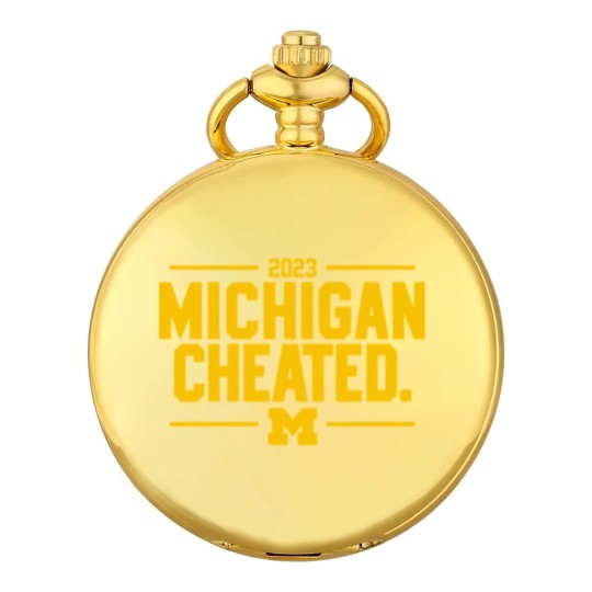 Discover Michigan Cheated College Football Fan Pocket Watches