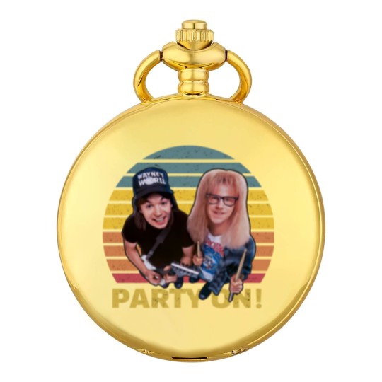 Discover Wayne's World Retro Vintage Pocket Watches, Party On Vintage Pocket Watches