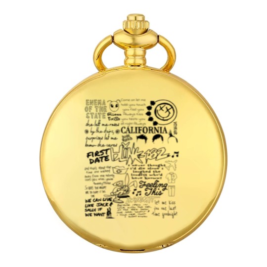 Discover B182 Pocket Watches, Blink -182 World Tour 2023, Pop-Punk Band Pocket Watches