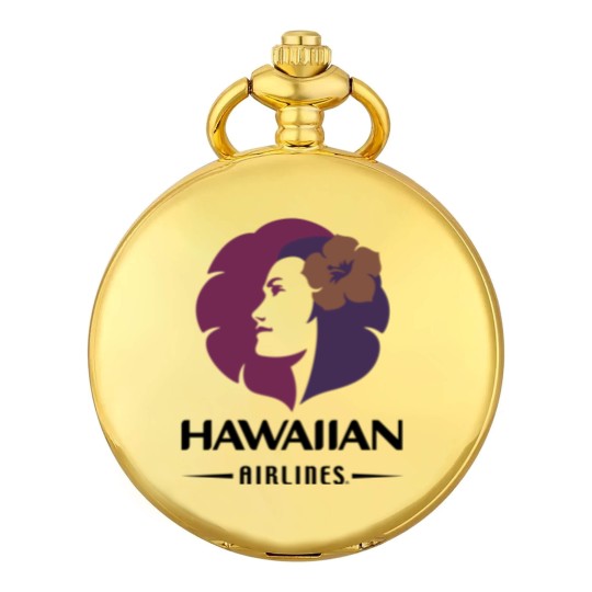 Discover Hawaiian Airlines Vintage Hawaii Camping Pocket Watches