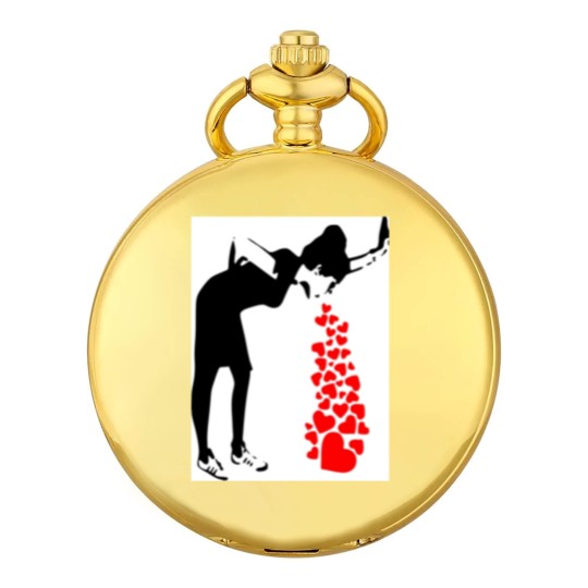 Discover Lovesick Street Art By Banksy - Street Art Work Graffiti - Artwork Design For Women Men Kids Poste Pocket Watches