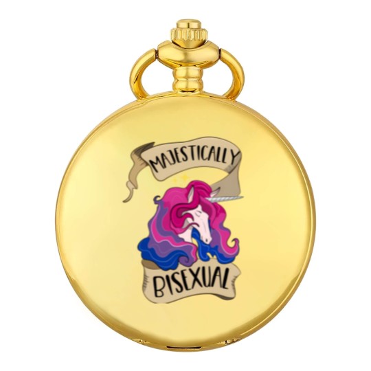 Discover Majestically Bisexual Unicorn - Bisexual Pride - Pocket Watches