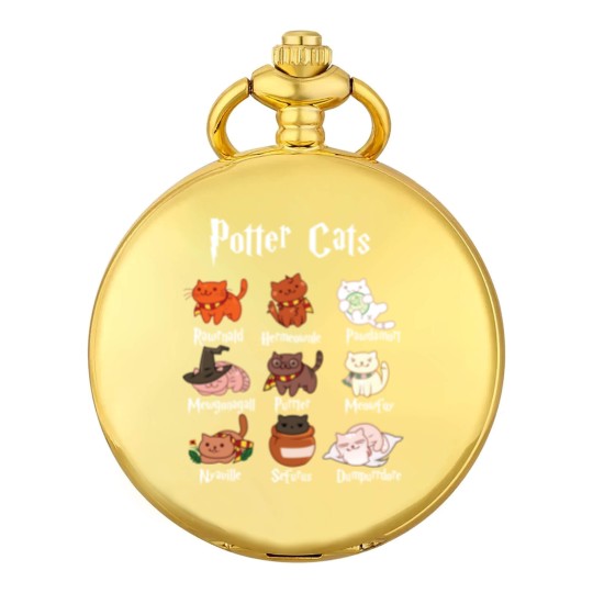 Discover Potter Cats Harry Pawter Classic Pocket Watches