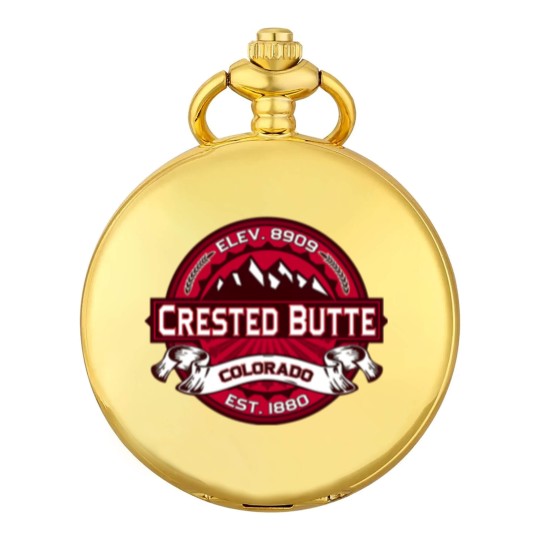 Discover Crested Butte Logo Pocket Watches