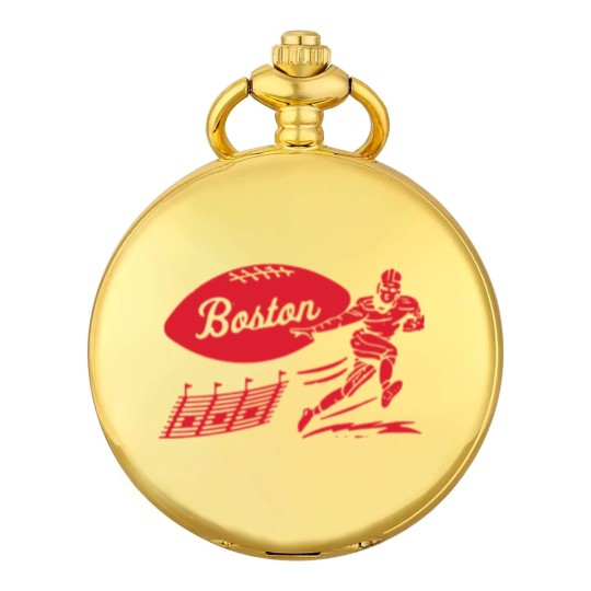 Discover Vintage Football - Boston Patriots (Red Boston Wordmark) - Boston Patriots - Pocket Watches