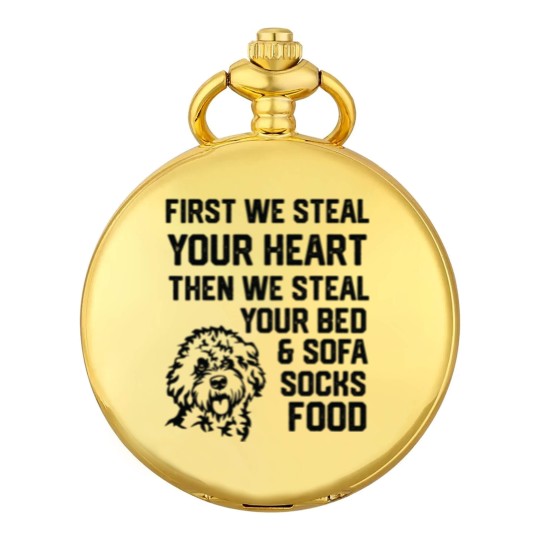 Discover Cockapoo Steal Your Heart Steal Your Bed and Sofa socks food 2 Pocket Watches