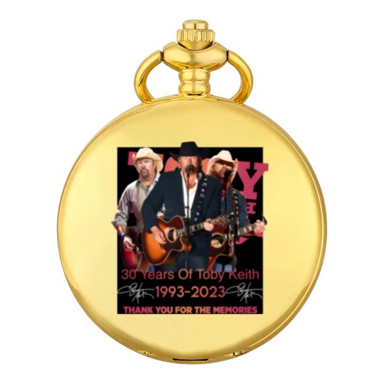 Discover New 30 Years Of Toby Keith 1993 - 2023 Thank You Pocket Watches