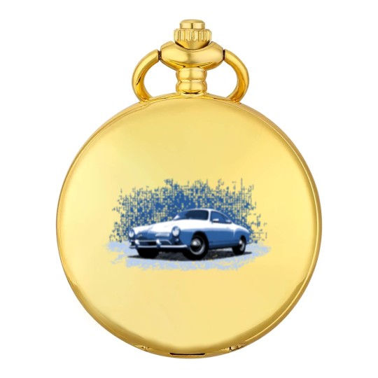 Discover Blue 68 Karmann Ghia type 1 Pocket Watches