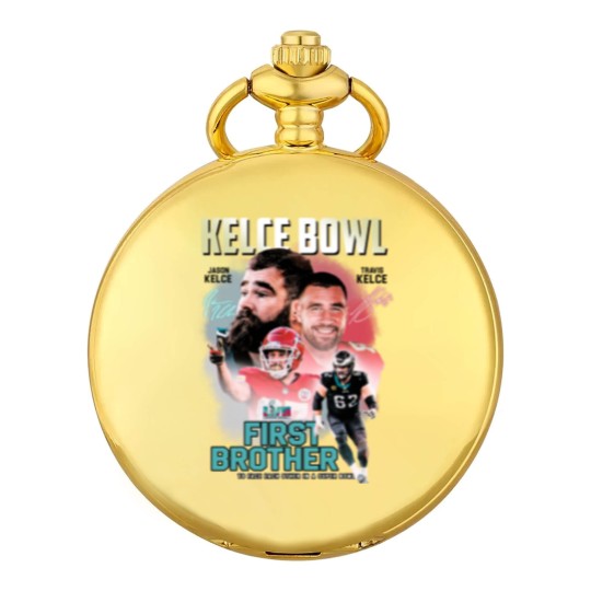 Discover Vintage Kelce Bowl Pocket Watches, Travis Kelce and Jason Kelce Bowl Pocket Watches