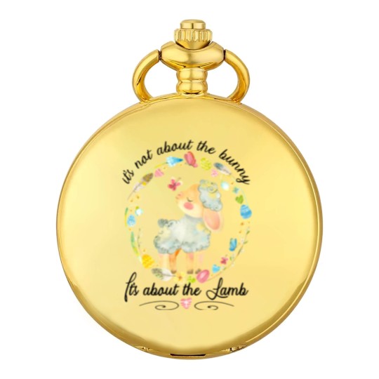 Discover Christian Easter Not About The Bunny Floral Lamb Pocket Watches
