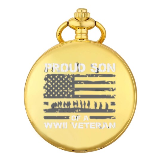 Discover Proud Son Of A Wwii Veteran Pocket Watches For Men Pocket Watches