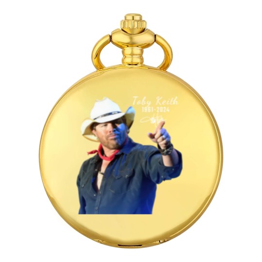 Discover RIP Toby Keith 1961-2024 Signatures Pocket Watches for Men Women