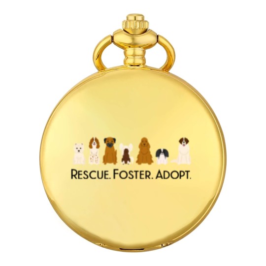 Discover Rescue Foster Adopt Dogs - Dogs - Pocket Watches - Dog Lover Pocket Watches, Classic Pocket Watches