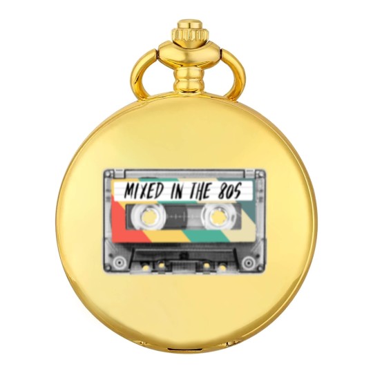 Discover Cassette Tape Mixed in the 80s Fashion Retro 1980s Pocket Watches