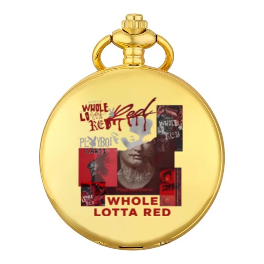 Discover Playboi Carti Whole Lotta Red Album 90s Rap Music Pocket Watches