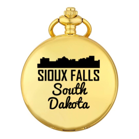 Discover Sioux Falls South Dakota Skyline Pocket Watches