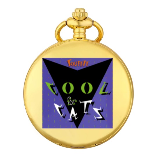Discover Squeeze Cool For Cats Cool Cats Purple Green Pocket Watches
