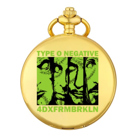 Discover Type O Negative World Coming Down Album Cover Pocket Watches, Hard Rock Music Pocket Watches