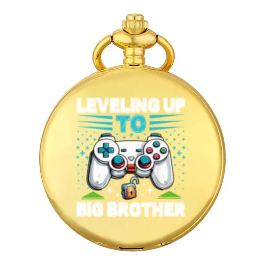 Discover Leveling up to Big Brother 2024 funny gamer Pocket Watches