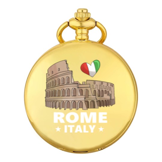 Discover I Love Rome Italy Colosseum Pocket Watches