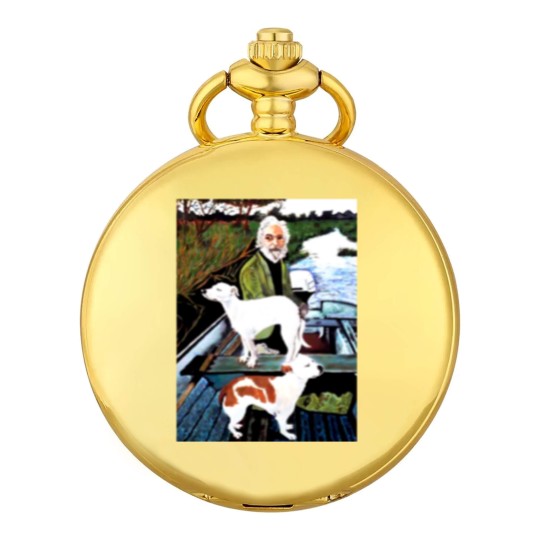 Discover Goodfellas Painting Old Man with Dog Pocket Watches