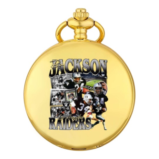 Discover Vintage 90s Graphic Style Bo Jackson Football Pocket Watches Football Pocket Watches