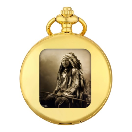 Discover Chief Spotted Elk Lakota Sioux Native American Indian - Native American - Pocket Watches