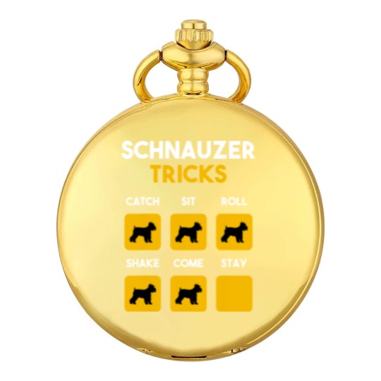 Discover Stubborn Schnauzer Tricks Funny Gift for Shnauzer Pocket Watches