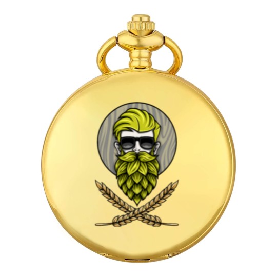 Discover Green Hops Beard - Beer Style - Hops Fashion Pocket Watches