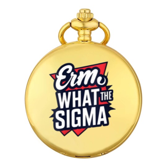Discover wos erm, what the sigma funny meme Pocket Watches