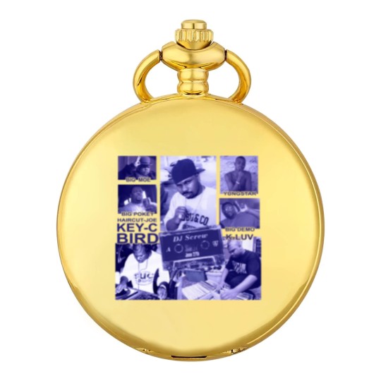 Discover Screwston Houston Texas Rap Legends DJ Screw Big Pokey Big Moe Bang Screw Pocket Watches