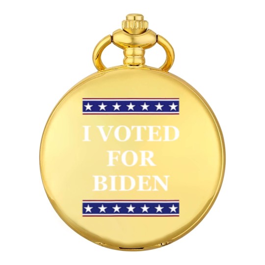 Discover i voted for biden pro joe biden democrats liberals gifts Pocket Watches