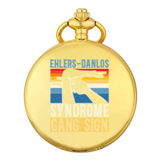 Discover Ehlers-Danlos Syndrome Gang Sign EDS HSD Pocket Watches