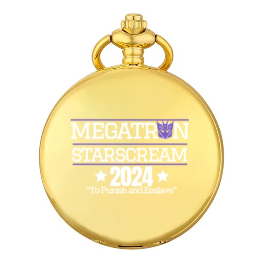 Discover Megatron Starscream 2024 Pocket Watches, Transformers, Decepticons, Funny Poltical Pocket Watches