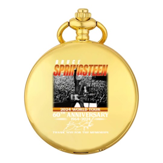 Discover Bruce Springsteen 2024 Tour Pocket Watches, Bruce Springsteen 60th Anniversary