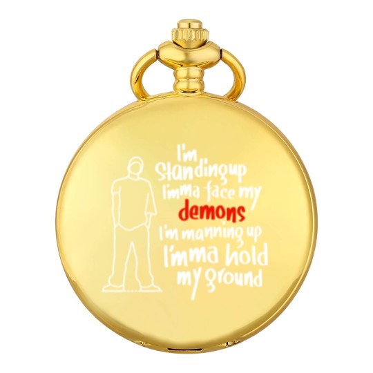 Discover I’m not afraid  - Eminem Lyrics Premium Pocket Watches