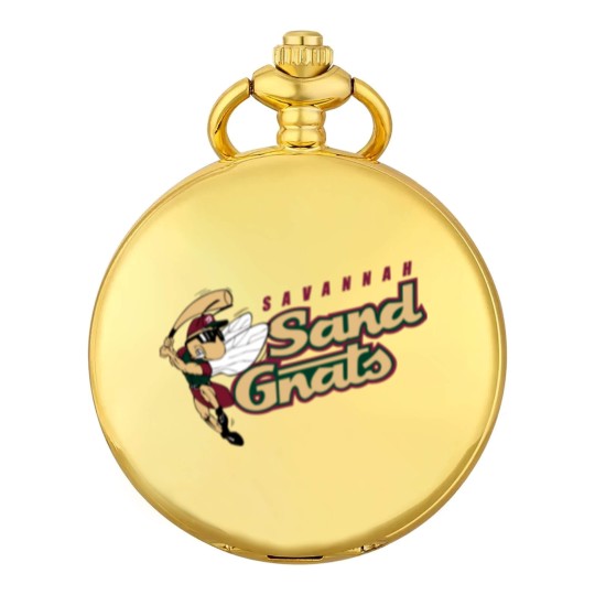 Discover Savannah Sand Gnats vintage defunct baseball team emblem Pocket Watches