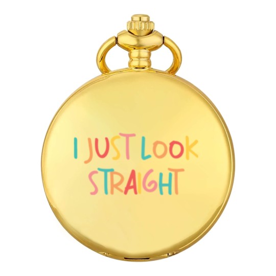 Discover I Just Look Straight Pocket Watches, Queer Pocket Watches, Lgbtq Gift