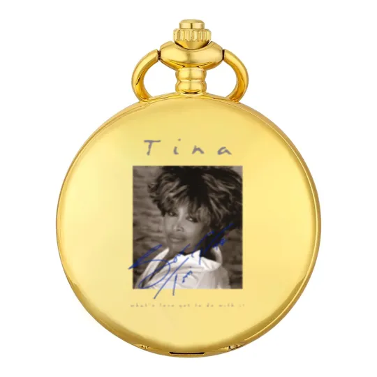 Discover Retro Signature Tina Turner Pocket Watches Short Sleeve Unisex Pocket Watches Pocket Watches For Men Women