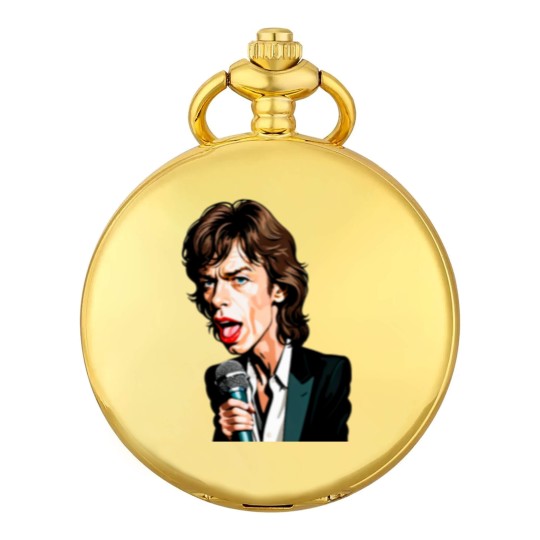 Discover Caricature of Mick Jagger Pocket Watches