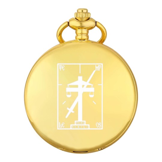 Discover Terry Davis Temple Os Retro Logo Pocket Watches