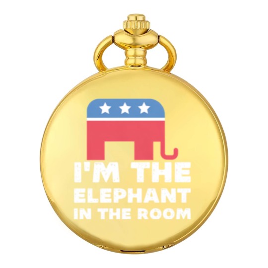 Discover I'm The Elephant In The Room Republican Gift Pocket Watches