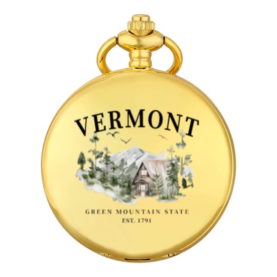 Discover Unisex Vermont Green Mountain State Pocket Watches Pocket Watches Pocket Watches