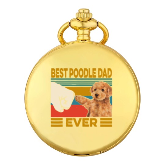 Discover Poodles Vintage Best Poodle Dad Ever dog lover Fathers Day 211 Poodle dog Pocket Watches